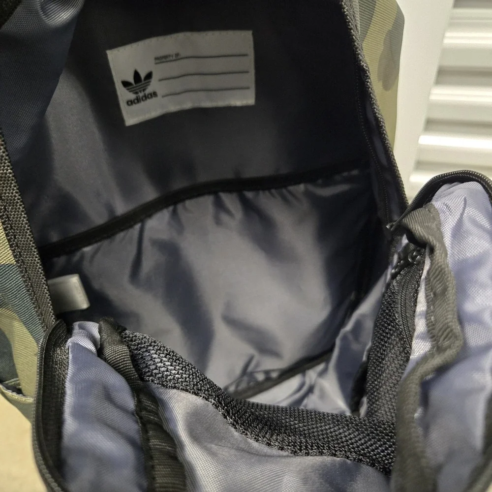 New Adidas Original Trefoil Camoflauge Orange Signal Backpack‎